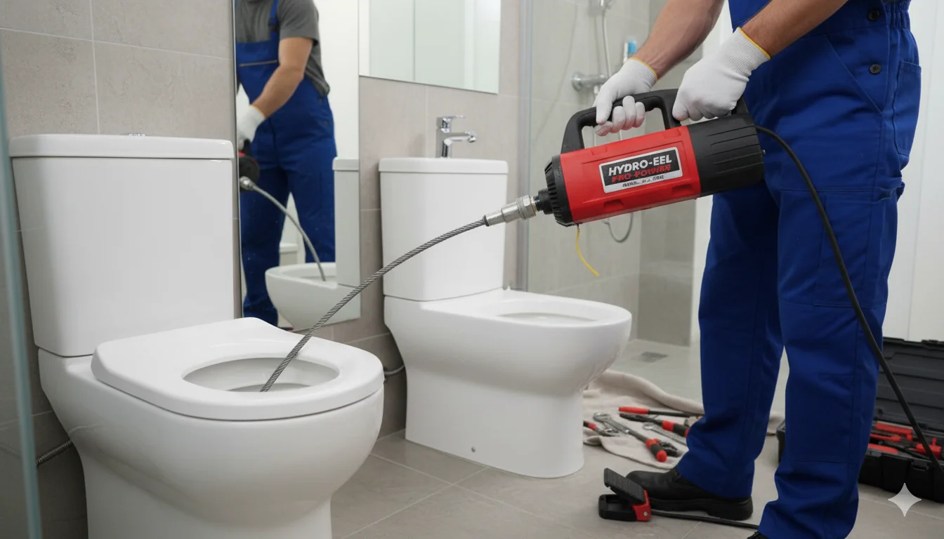 Canalisation en fonte bouchée nécessitant un débouchage